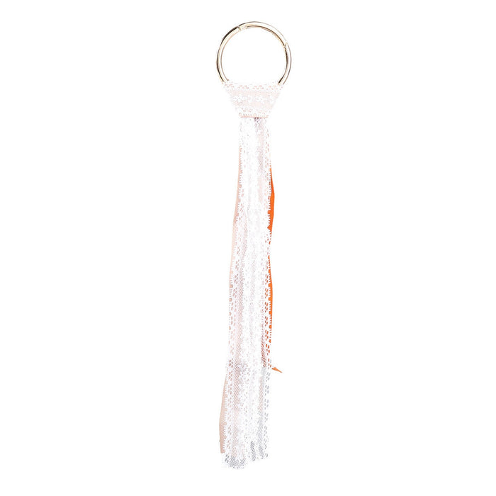 Wholesale Alloy Lace Fabric Long Tassel Keychain JDC-KC-JL003 Keychains 氿乐 Wholesale Jewelry JoyasDeChina Joyas De China