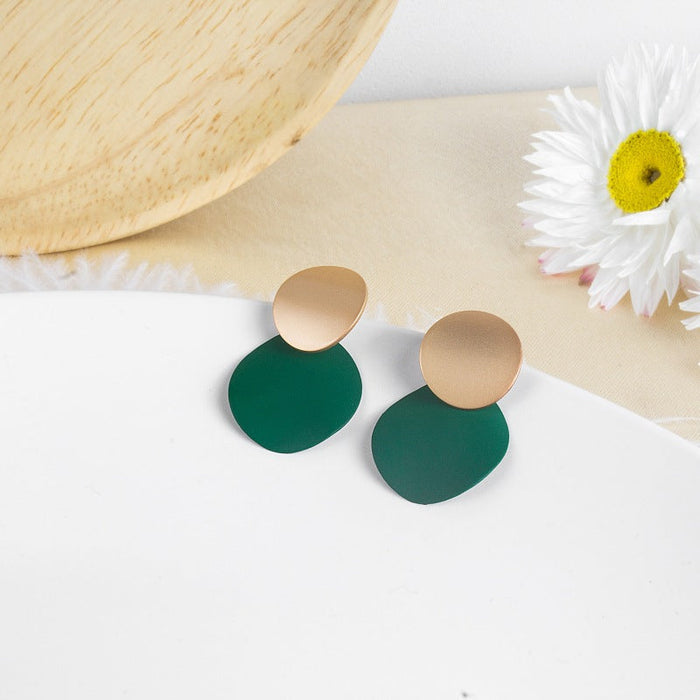 Wholesale Alloy Morandi Color Earrings JDC-ES-XuF121 Earrings 旭帆 Wholesale Jewelry JoyasDeChina Joyas De China