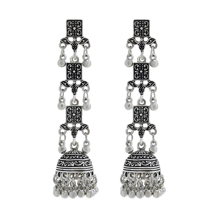 Wholesale alloy multilayer bell earrings JDC-ES-Yunl004 Earrings 云罗 Wholesale Jewelry JoyasDeChina Joyas De China