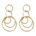 Wholesale alloy multilayer round earrings JDC-ES-JL839 Earrings 氿乐 gold Wholesale Jewelry JoyasDeChina Joyas De China