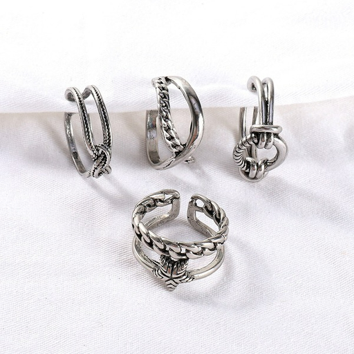Wholesale Alloy Pentagram Knotted Ring MOQ≥2 JDC-RS-JuY001 Rings 聚耀 Wholesale Jewelry JoyasDeChina Joyas De China