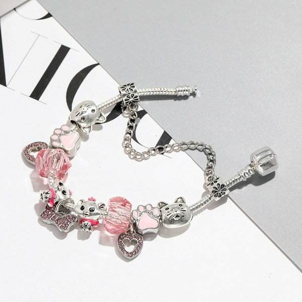 Wholesale Alloy Pink Bow Bracelet （F）JDC-BT-XingL027 Bracelet 星銮 Wholesale Jewelry JoyasDeChina Joyas De China