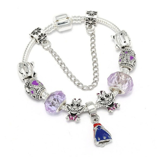 Wholesale Alloy Purple Cheshire Cat Bracelet （F）JDC-BT-XingL028 Bracelet 星銮 Wholesale Jewelry JoyasDeChina Joyas De China