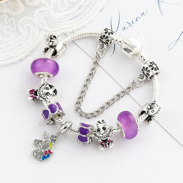 Wholesale Alloy Purple Unicorn Bracelet （F）JDC-BT-XingL031 Bracelet 星銮 Wholesale Jewelry JoyasDeChina Joyas De China