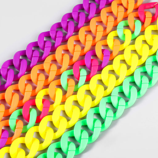 Wholesale Alloy Resin Candy Color Necklace JDC-NE-JL191 Necklaces 氿乐 Wholesale Jewelry JoyasDeChina Joyas De China