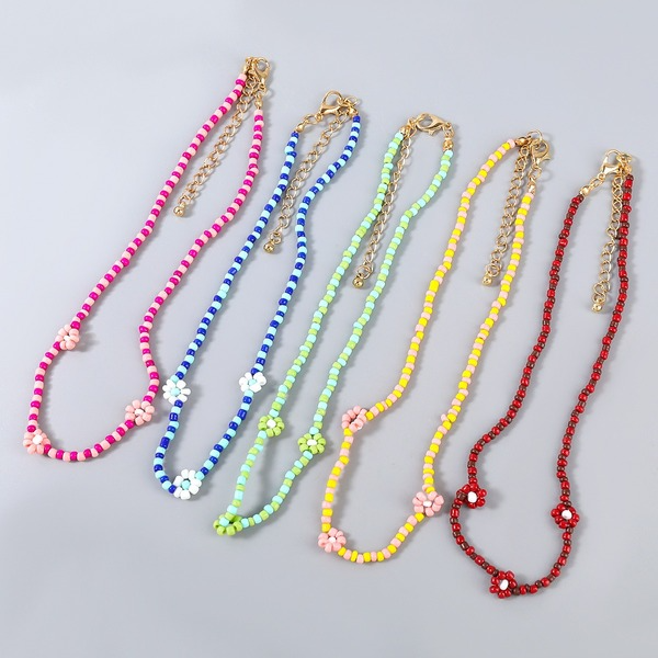 Wholesale Alloy Resin Drip Oil Love Necklace JDC-NE-JL187 Necklaces 氿乐 Wholesale Jewelry JoyasDeChina Joyas De China