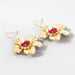 Wholesale Alloy Resin Flower Earrings JDC-ES-JL836 Earrings 氿乐 Wholesale Jewelry JoyasDeChina Joyas De China