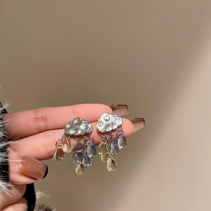 Wholesale Alloy Resin Tassel Earrings JDC-ES-BY184 Earrings 宝钰 Wholesale Jewelry JoyasDeChina Joyas De China