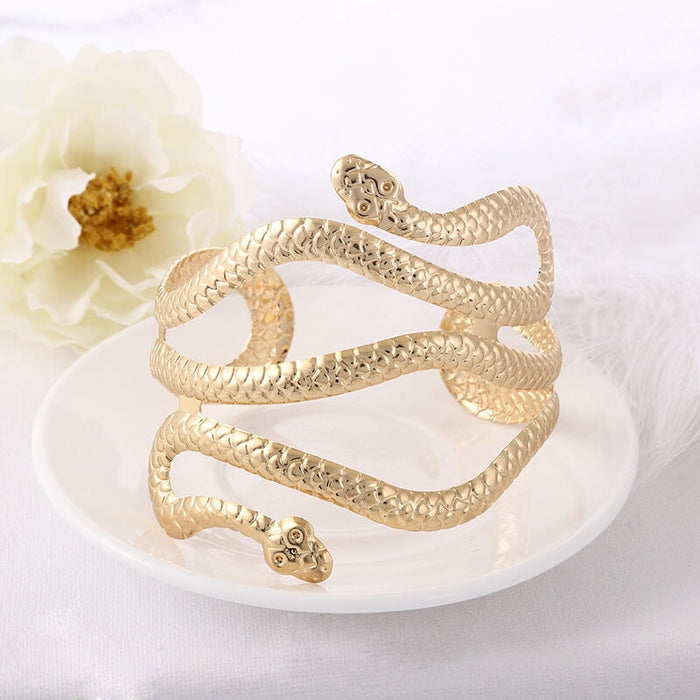 Wholesale alloy retro snake bracelet JDC-BT-DaiR017 Bracelet 黛仁 golden Wholesale Jewelry JoyasDeChina Joyas De China