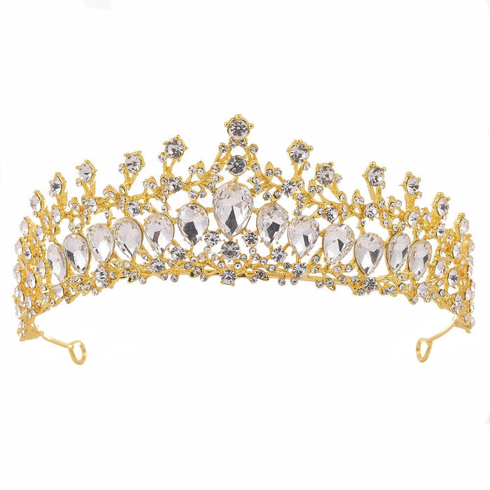 Wholesale Alloy Rhinestone Crystal Bridal Crown Headband JDC-HD-ZuanG002 Headband 钻岗 Wholesale Jewelry JoyasDeChina Joyas De China