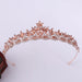 Wholesale Alloy Rhinestone Crystal Bridal Crown Headband JDC-HD-ZuanG003 Headband 钻岗 rose gold Wholesale Jewelry JoyasDeChina Joyas De China