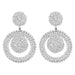 Wholesale alloy rhinestone double round earrings JDC-ES-JL859 Earrings 氿乐 Wholesale Jewelry JoyasDeChina Joyas De China