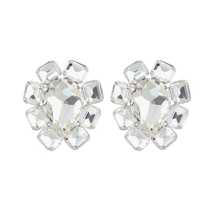 Wholesale Alloy Rhinestone Earrings JDC-ES-JL943 Earrings 氿乐 silver Wholesale Jewelry JoyasDeChina Joyas De China