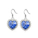 Wholesale alloy Rhinestone earrings JDC-ES-YinX005 Earrings 伊杏 blue-4 Wholesale Jewelry JoyasDeChina Joyas De China