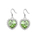 Wholesale alloy Rhinestone earrings JDC-ES-YinX005 Earrings 伊杏 green Wholesale Jewelry JoyasDeChina Joyas De China