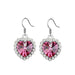 Wholesale alloy Rhinestone earrings JDC-ES-YinX005 Earrings 伊杏 rose-1 Wholesale Jewelry JoyasDeChina Joyas De China