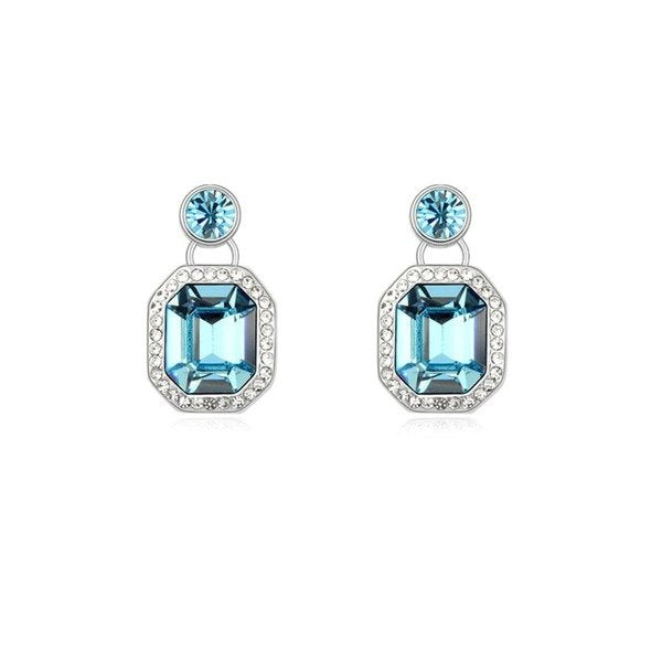 Wholesale alloy Rhinestone earrings JDC-ES-YinX011 Earrings 伊杏 Wholesale Jewelry JoyasDeChina Joyas De China