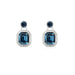 Wholesale alloy Rhinestone earrings JDC-ES-YinX011 Earrings 伊杏 Wholesale Jewelry JoyasDeChina Joyas De China