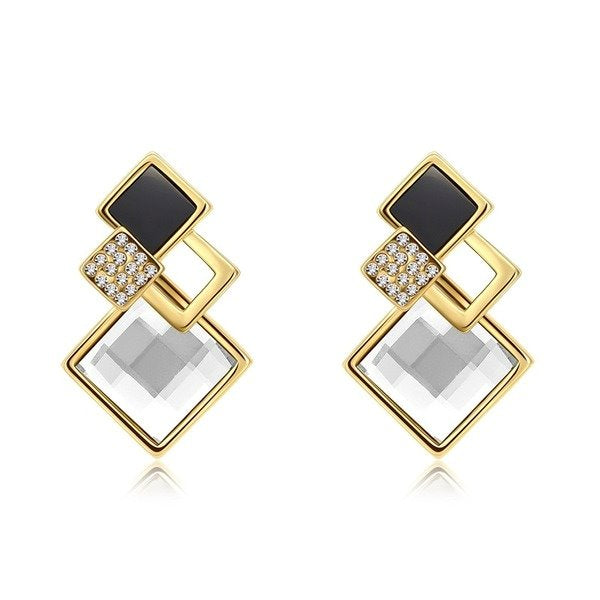 Wholesale alloy Rhinestone earrings JDC-ES-YinX018 Earrings 伊杏 Wholesale Jewelry JoyasDeChina Joyas De China