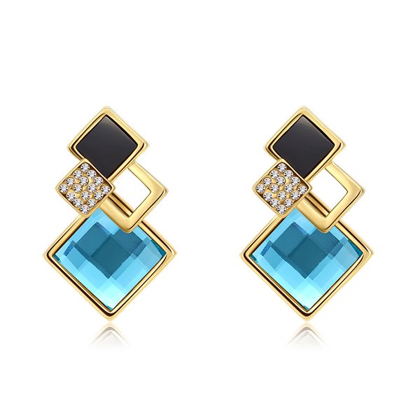 Wholesale alloy Rhinestone earrings JDC-ES-YinX018 Earrings 伊杏 Wholesale Jewelry JoyasDeChina Joyas De China