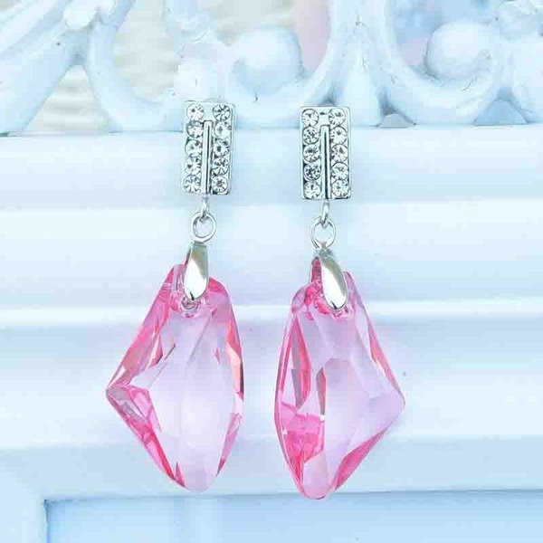 Wholesale alloy Rhinestone earrings JDC-ES-YinX026 Earrings 伊杏 Wholesale Jewelry JoyasDeChina Joyas De China