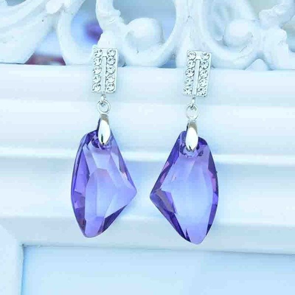 Wholesale alloy Rhinestone earrings JDC-ES-YinX026 Earrings 伊杏 Wholesale Jewelry JoyasDeChina Joyas De China