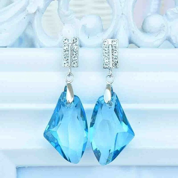 Wholesale alloy Rhinestone earrings JDC-ES-YinX026 Earrings 伊杏 Wholesale Jewelry JoyasDeChina Joyas De China