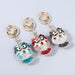 Wholesale Alloy Rhinestone Enamel Owl Keychain JDC-KC-JL010 Keychains 氿乐 Wholesale Jewelry JoyasDeChina Joyas De China