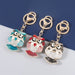 Wholesale Alloy Rhinestone Enamel Owl Keychain JDC-KC-JL010 Keychains 氿乐 Wholesale Jewelry JoyasDeChina Joyas De China