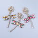 Wholesale Alloy Rhinestone Glass Drill Enamel Dragonfly Keychain JDC-KC-JL005 Keychains 氿乐 Wholesale Jewelry JoyasDeChina Joyas De China