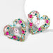 Wholesale Alloy Rhinestone Heart Earrings JDC-ES-JL910 Earrings 氿乐 color Wholesale Jewelry JoyasDeChina Joyas De China