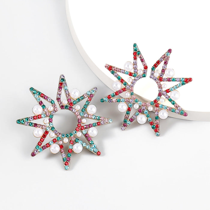 Wholesale Alloy Rhinestone Imitation Pearl Earrings JDC-ES-JL887 Earrings 氿乐 color Wholesale Jewelry JoyasDeChina Joyas De China