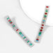 Wholesale alloy rhinestone long earrings JDC-ES-JL856 Earrings 氿乐 silver color Wholesale Jewelry JoyasDeChina Joyas De China