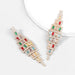 Wholesale Alloy Rhinestone Long Geometric Earrings JDC-ES-JL866 Earrings 氿乐 gold color Wholesale Jewelry JoyasDeChina Joyas De China