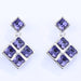 Wholesale alloy Rhinestone love cube earrings JDC-ES-YinX025 Earrings 伊杏 Wholesale Jewelry JoyasDeChina Joyas De China