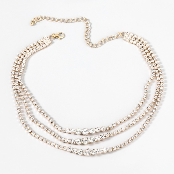 Wholesale Alloy Rhinestone Multilayer Necklace JDC-NE-JL178 Necklaces 氿乐 Wholesale Jewelry JoyasDeChina Joyas De China