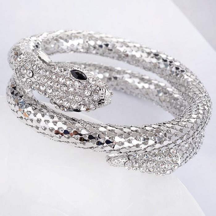 Wholesale Alloy Rhinestone Snake Bracelet JDC-BT-Chuangj007 Bracelet 创爵 Wholesale Jewelry JoyasDeChina Joyas De China