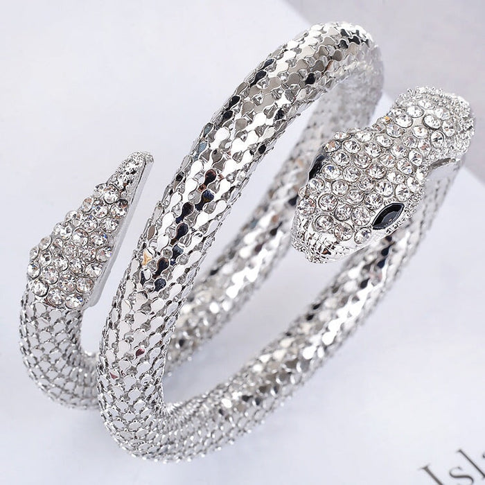 Wholesale Alloy Rhinestone Snake Bracelet JDC-BT-Chuangj007 Bracelet 创爵 Wholesale Jewelry JoyasDeChina Joyas De China