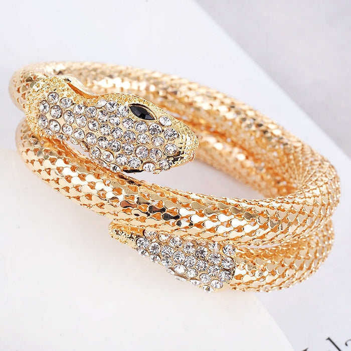 Wholesale Alloy Rhinestone Snake Bracelet JDC-BT-Chuangj007 Bracelet 创爵 Wholesale Jewelry JoyasDeChina Joyas De China