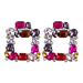 Wholesale Alloy Rhinestone Square Earrings JDC-ES-JL883 Earrings 氿乐 Wholesale Jewelry JoyasDeChina Joyas De China