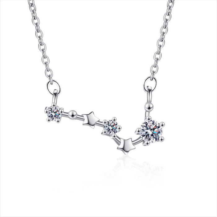 Wholesale alloy Rhinestone star necklace Sterling Silver Jewelry JDC-NE-BLX034 NECKLACE 宝来兴 silver Wholesale Jewelry JoyasDeChina Joyas De China