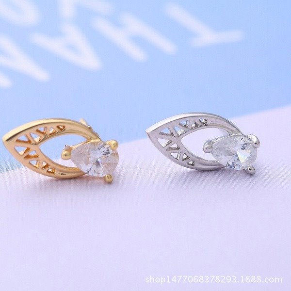 Wholesale alloy Rhinestone-studded zircon earrings JDC-ES-YinX027 Earrings 伊杏 Wholesale Jewelry JoyasDeChina Joyas De China