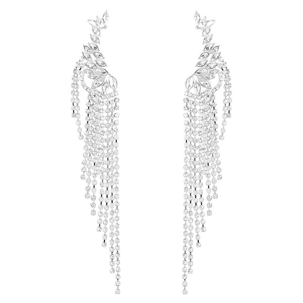 Wholesale Alloy Rhinestone Tassel Earrings JDC-ES-JL889 Earrings 氿乐 Wholesale Jewelry JoyasDeChina Joyas De China