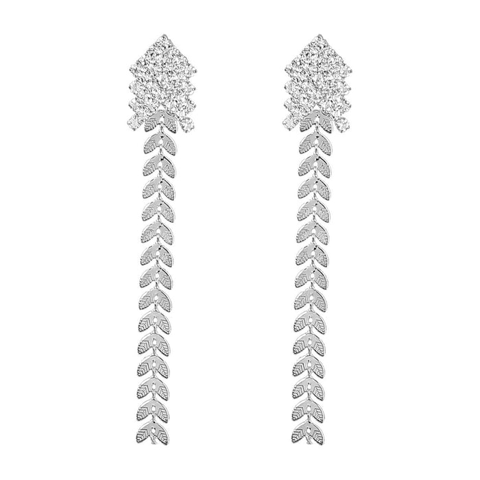 Wholesale alloy rhinestone wheat earrings JDC-ES-JL879 Earrings 氿乐 Wholesale Jewelry JoyasDeChina Joyas De China