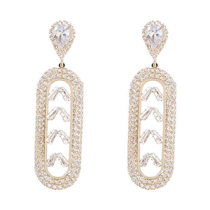 Wholesale Alloy Rhinestone Zircon Earrings JDC-ES-JL864 Earrings 氿乐 Wholesale Jewelry JoyasDeChina Joyas De China