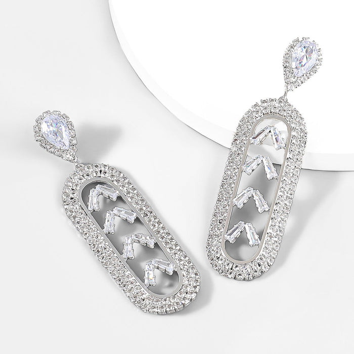 Wholesale Alloy Rhinestone Zircon Earrings JDC-ES-JL864 Earrings 氿乐 Wholesale Jewelry JoyasDeChina Joyas De China