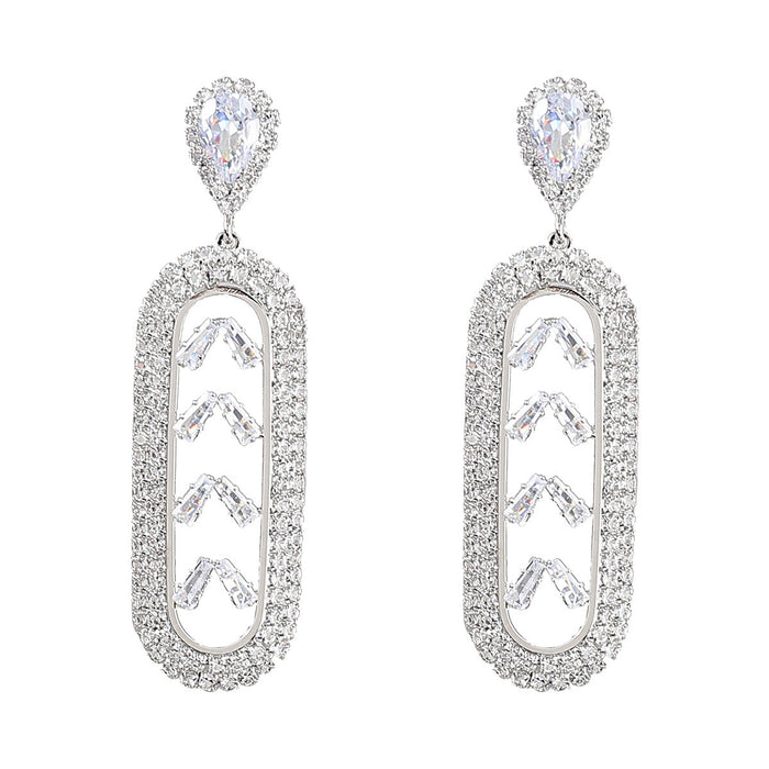 Wholesale Alloy Rhinestone Zircon Earrings JDC-ES-JL864 Earrings 氿乐 Wholesale Jewelry JoyasDeChina Joyas De China