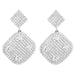 Wholesale alloy rhinestone zircon rhombus earrings JDC-ES-JL861 Earrings 氿乐 Wholesale Jewelry JoyasDeChina Joyas De China