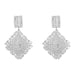 Wholesale alloy rhinestone zircon rhombus earrings JDC-ES-JL862 Earrings 氿乐 Wholesale Jewelry JoyasDeChina Joyas De China