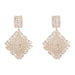 Wholesale alloy rhinestone zircon rhombus earrings JDC-ES-JL862 Earrings 氿乐 Wholesale Jewelry JoyasDeChina Joyas De China